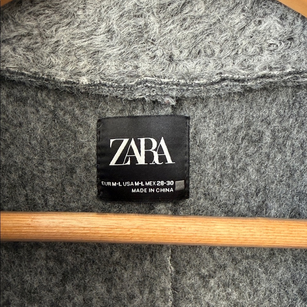 Zara Dark Grey Textured Jacket - Picture 2 of 6